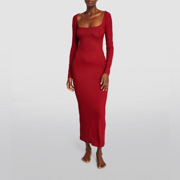 ‼️SOLD‼️ SKIMS Soft Lounge Long Sleeve Dress | Size S - Picture 2 of 9